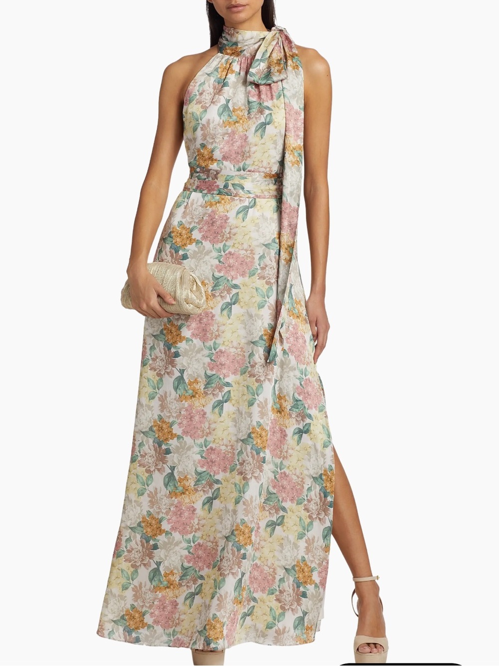 Sachin and Babi Kayla Floral Gown NWT